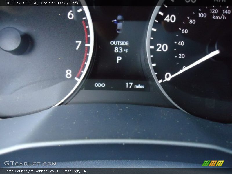 Obsidian Black / Black 2013 Lexus ES 350