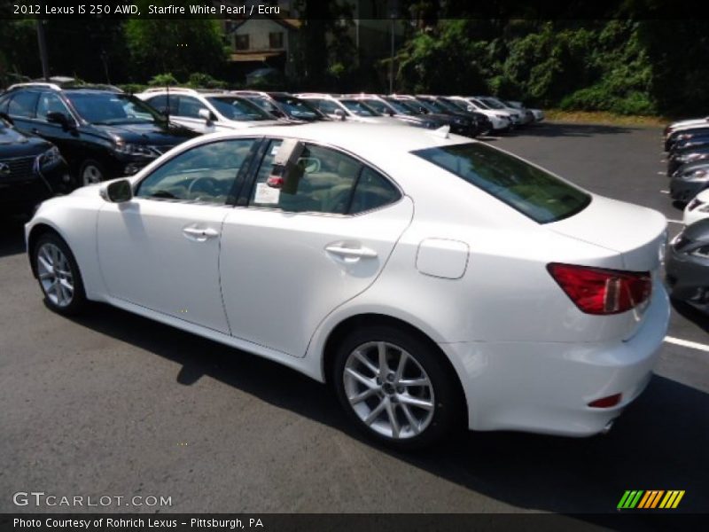 Starfire White Pearl / Ecru 2012 Lexus IS 250 AWD