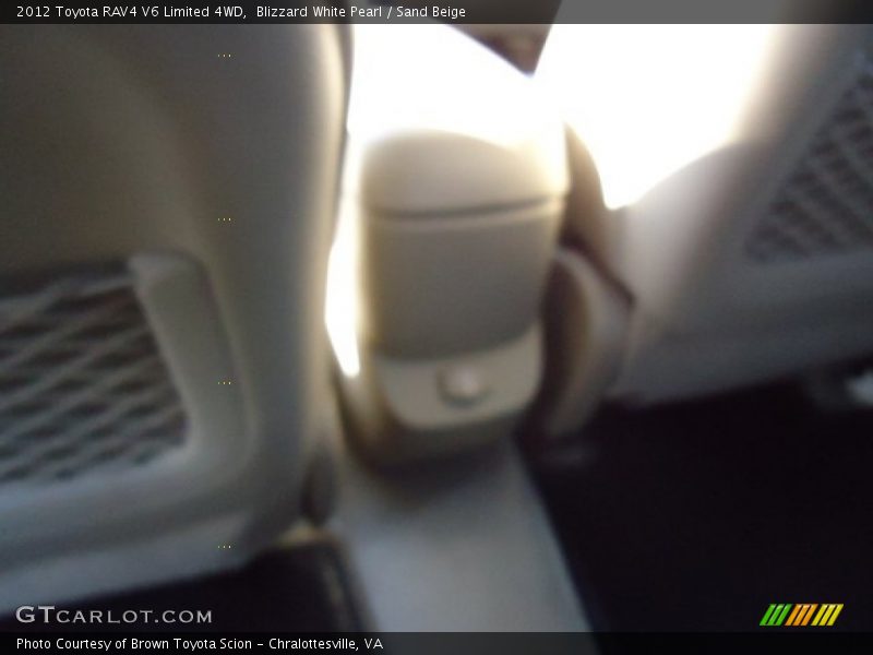 Blizzard White Pearl / Sand Beige 2012 Toyota RAV4 V6 Limited 4WD