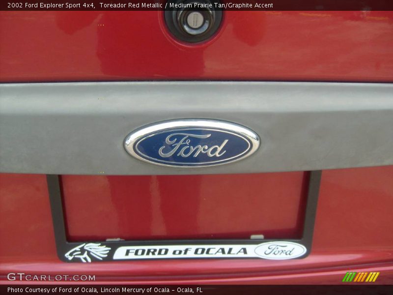 Toreador Red Metallic / Medium Prairie Tan/Graphite Accent 2002 Ford Explorer Sport 4x4