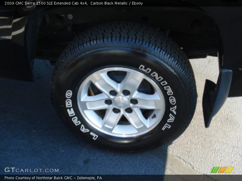 Carbon Black Metallic / Ebony 2009 GMC Sierra 1500 SLE Extended Cab 4x4