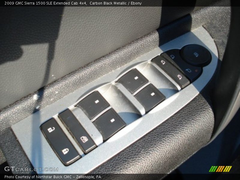 Carbon Black Metallic / Ebony 2009 GMC Sierra 1500 SLE Extended Cab 4x4