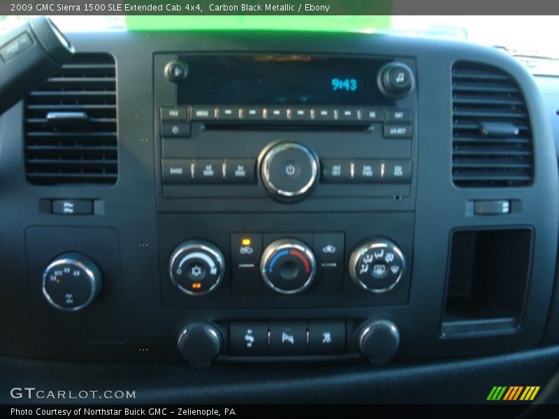 Carbon Black Metallic / Ebony 2009 GMC Sierra 1500 SLE Extended Cab 4x4