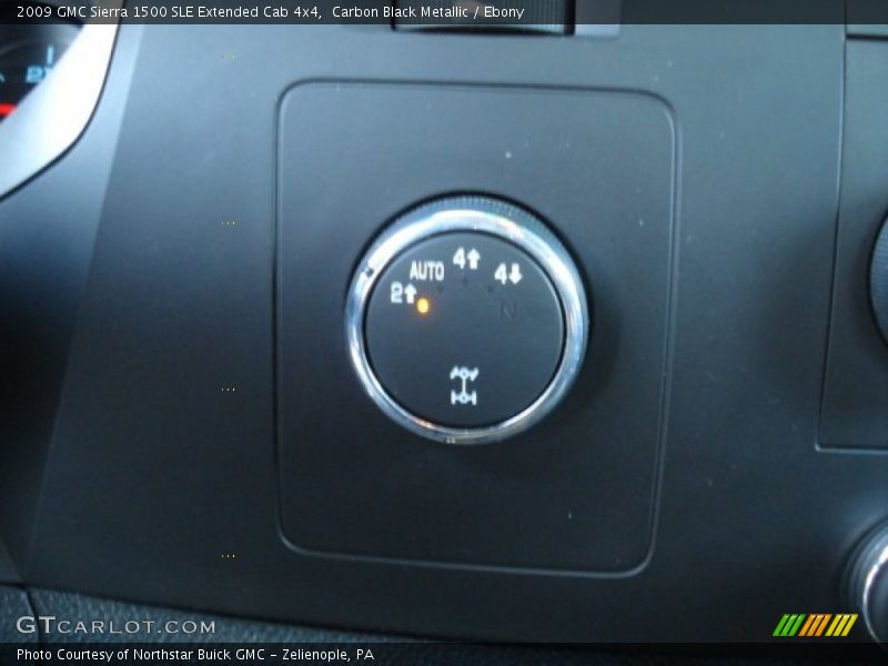 Carbon Black Metallic / Ebony 2009 GMC Sierra 1500 SLE Extended Cab 4x4