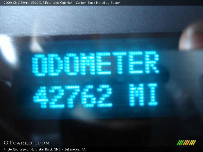 Carbon Black Metallic / Ebony 2009 GMC Sierra 1500 SLE Extended Cab 4x4