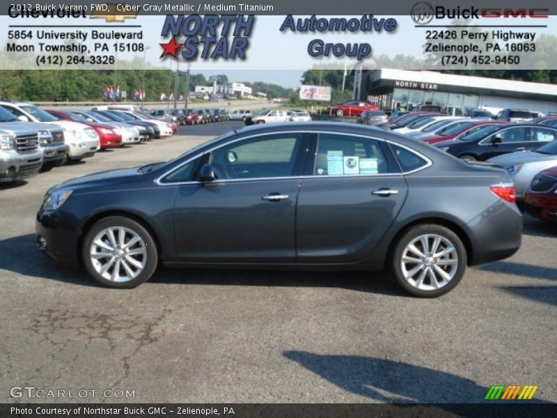 Cyber Gray Metallic / Medium Titanium 2012 Buick Verano FWD