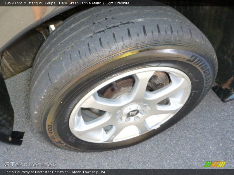 Custom Wheels of 1999 Mustang V6 Coupe