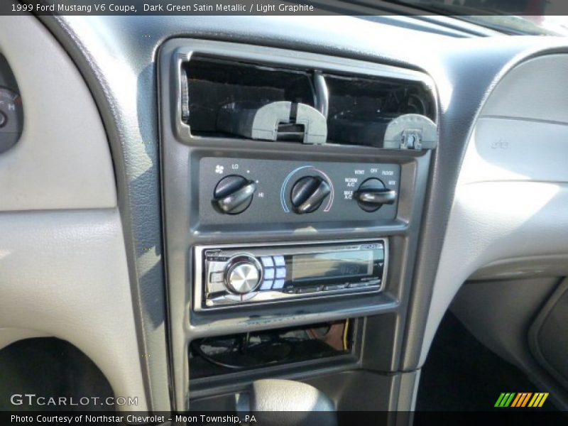 Dark Green Satin Metallic / Light Graphite 1999 Ford Mustang V6 Coupe