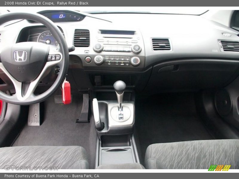 Rallye Red / Black 2008 Honda Civic EX Coupe