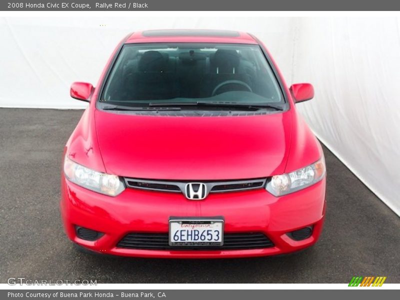 Rallye Red / Black 2008 Honda Civic EX Coupe