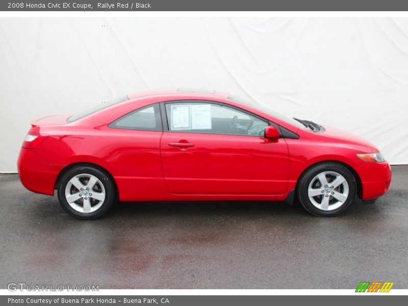Rallye Red / Black 2008 Honda Civic EX Coupe