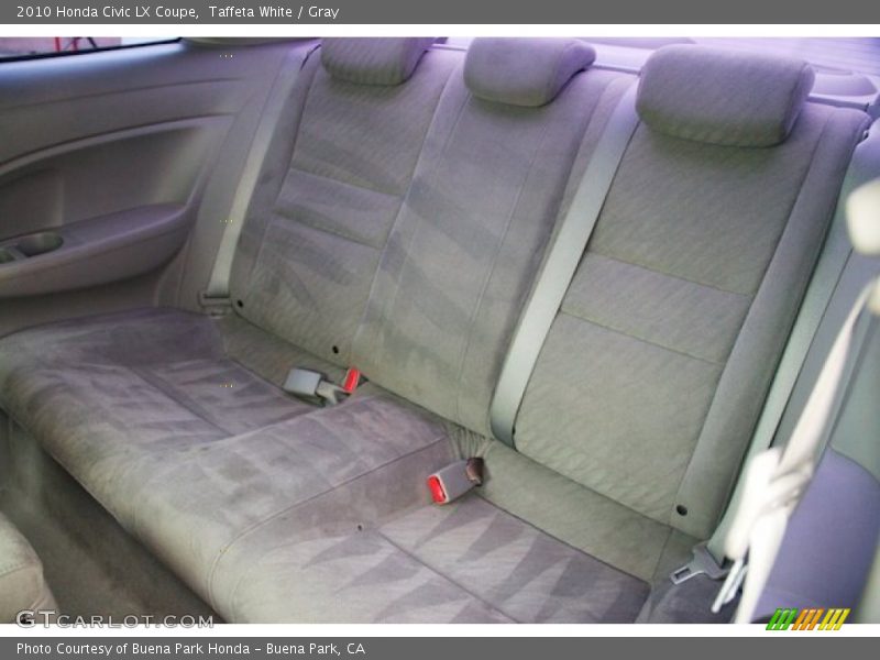 Taffeta White / Gray 2010 Honda Civic LX Coupe