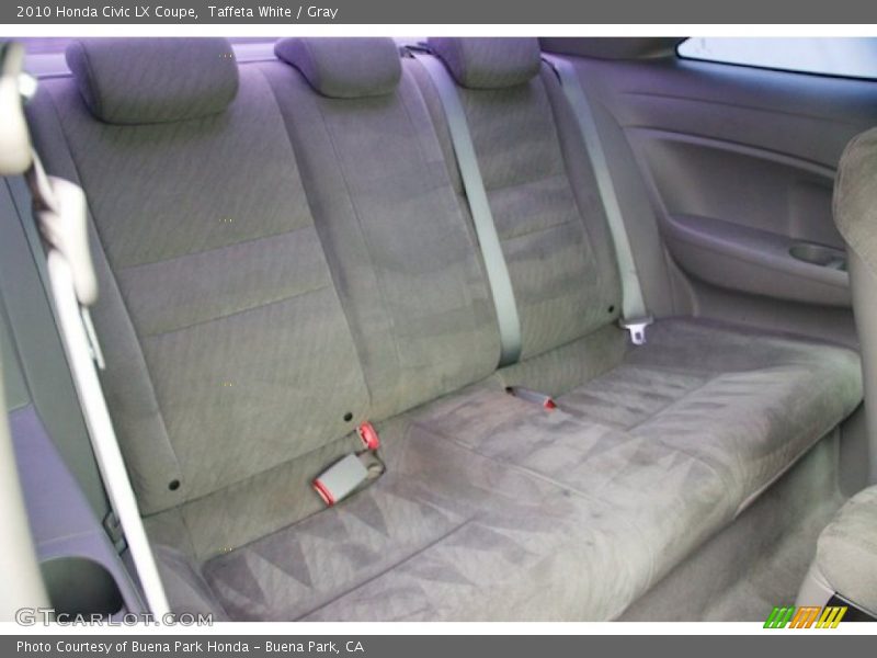 Taffeta White / Gray 2010 Honda Civic LX Coupe