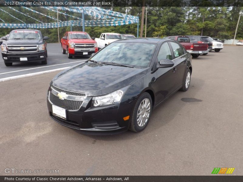 Black Granite Metallic / Jet Black 2012 Chevrolet Cruze Eco