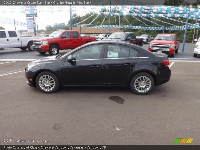 Black Granite Metallic / Jet Black 2012 Chevrolet Cruze Eco