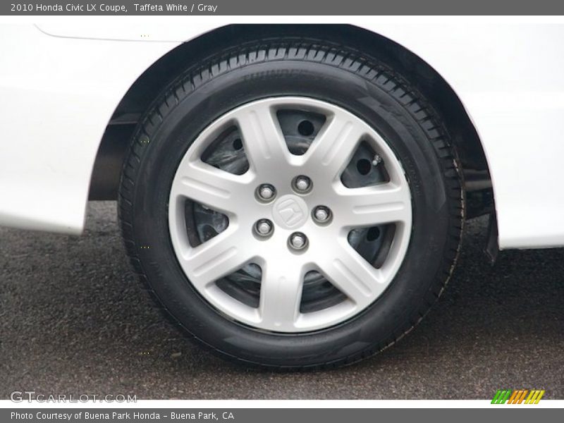Taffeta White / Gray 2010 Honda Civic LX Coupe