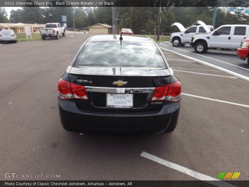 Black Granite Metallic / Jet Black 2012 Chevrolet Cruze Eco