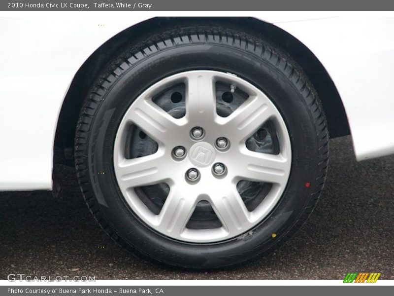 Taffeta White / Gray 2010 Honda Civic LX Coupe