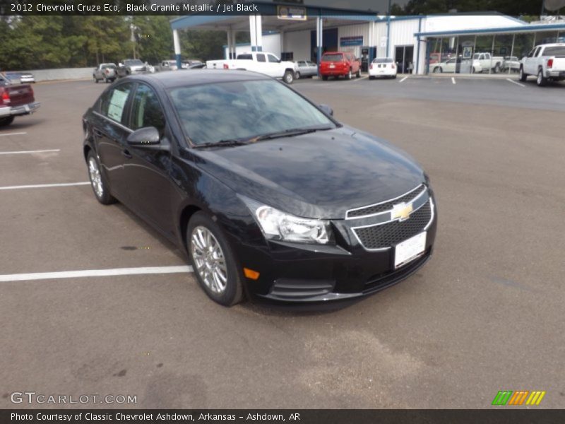 Black Granite Metallic / Jet Black 2012 Chevrolet Cruze Eco