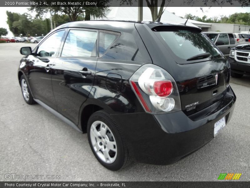 Jet Black Metallic / Ebony 2010 Pontiac Vibe 2.4L