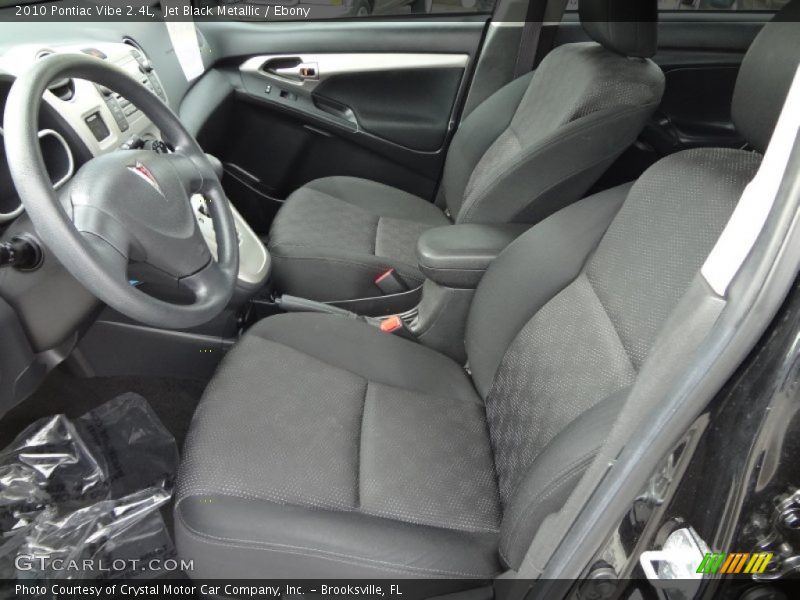 Jet Black Metallic / Ebony 2010 Pontiac Vibe 2.4L