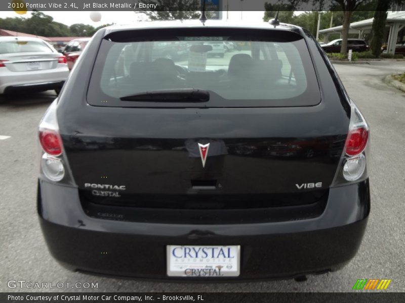 Jet Black Metallic / Ebony 2010 Pontiac Vibe 2.4L
