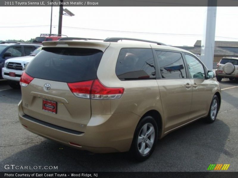 Sandy Beach Metallic / Bisque 2011 Toyota Sienna LE