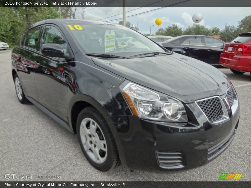 Jet Black Metallic / Ebony 2010 Pontiac Vibe 2.4L