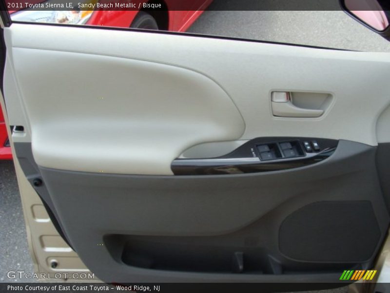 Sandy Beach Metallic / Bisque 2011 Toyota Sienna LE