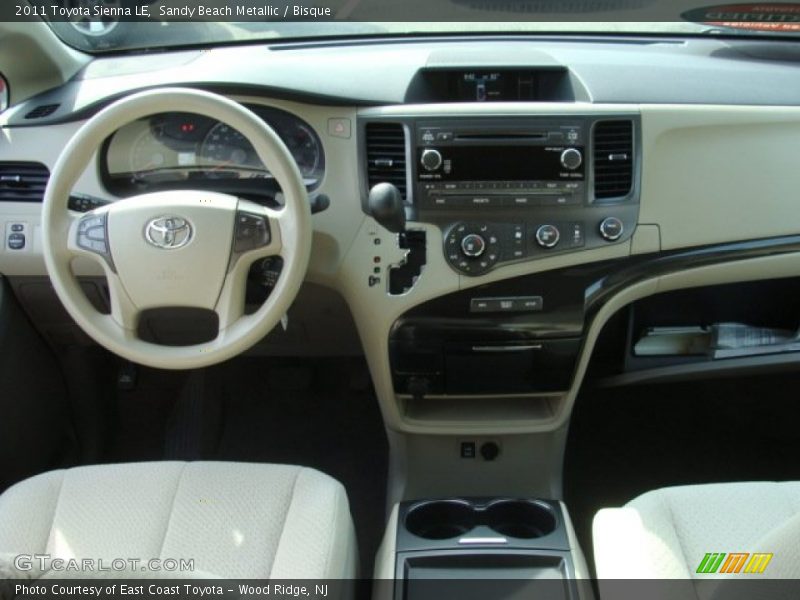 Sandy Beach Metallic / Bisque 2011 Toyota Sienna LE