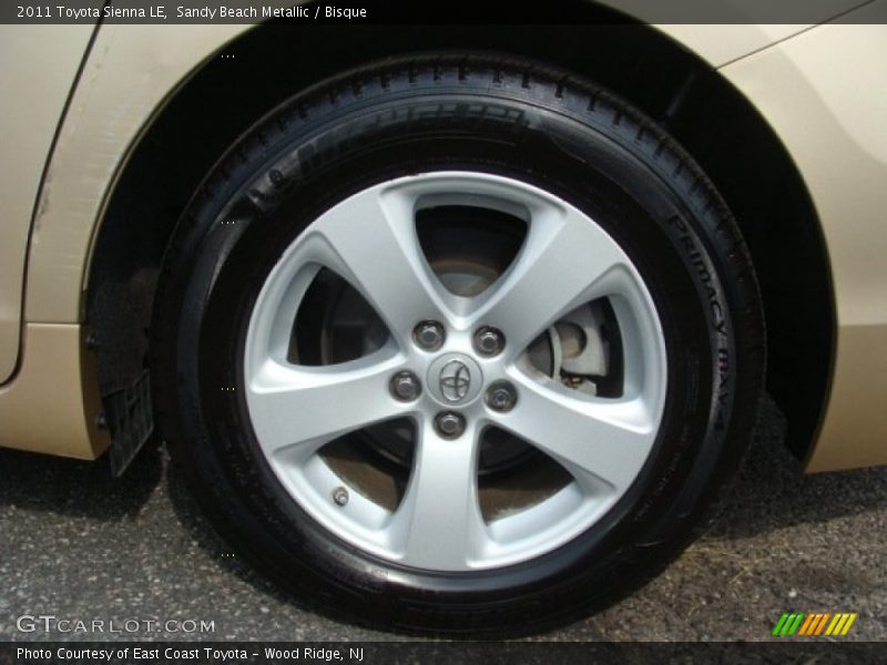 Sandy Beach Metallic / Bisque 2011 Toyota Sienna LE