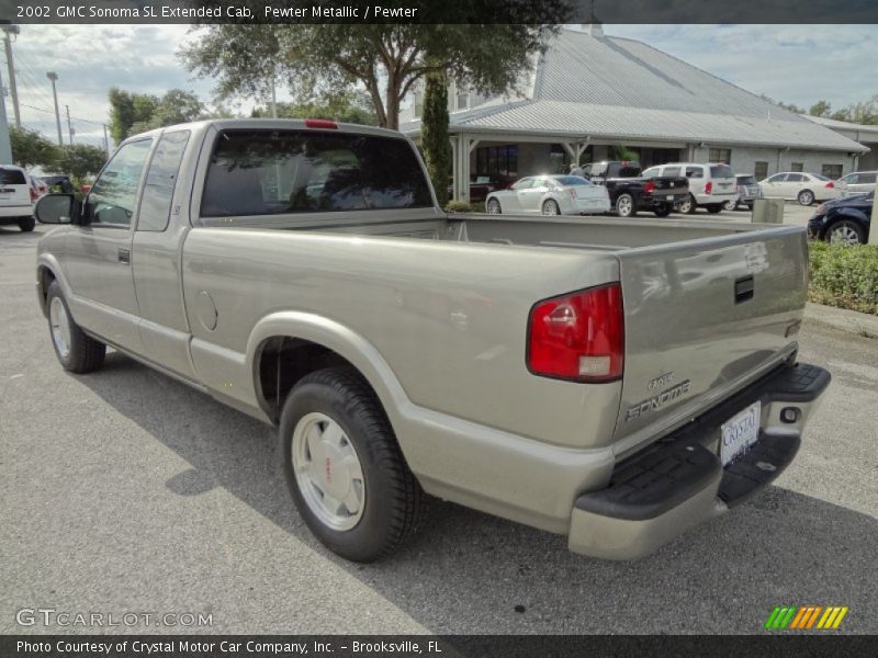 Pewter Metallic / Pewter 2002 GMC Sonoma SL Extended Cab