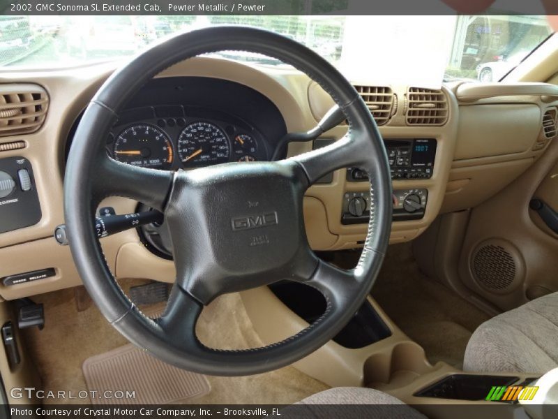 Pewter Metallic / Pewter 2002 GMC Sonoma SL Extended Cab