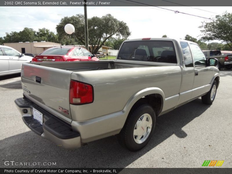 Pewter Metallic / Pewter 2002 GMC Sonoma SL Extended Cab