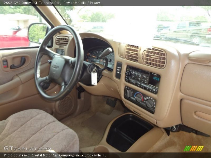 Pewter Metallic / Pewter 2002 GMC Sonoma SL Extended Cab