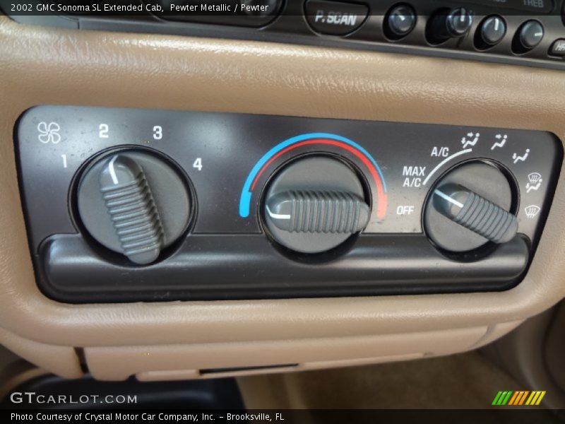 Pewter Metallic / Pewter 2002 GMC Sonoma SL Extended Cab