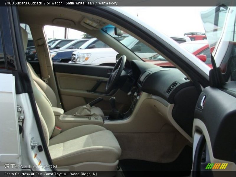 Satin White Pearl / Warm Ivory 2008 Subaru Outback 2.5i Wagon