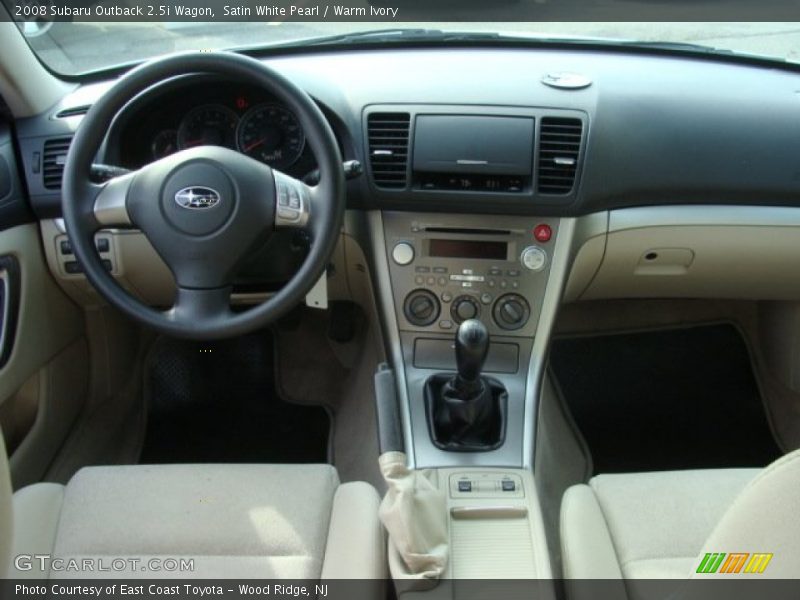 Satin White Pearl / Warm Ivory 2008 Subaru Outback 2.5i Wagon