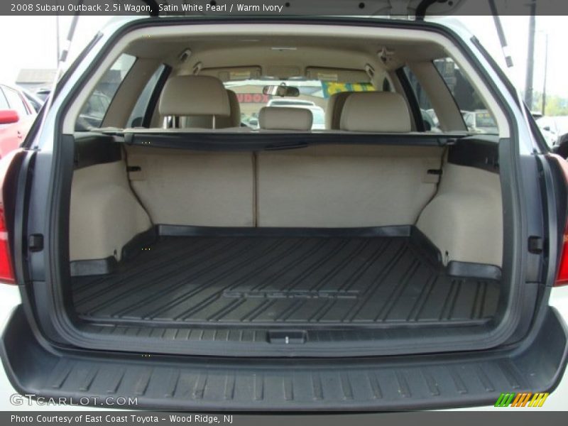Satin White Pearl / Warm Ivory 2008 Subaru Outback 2.5i Wagon
