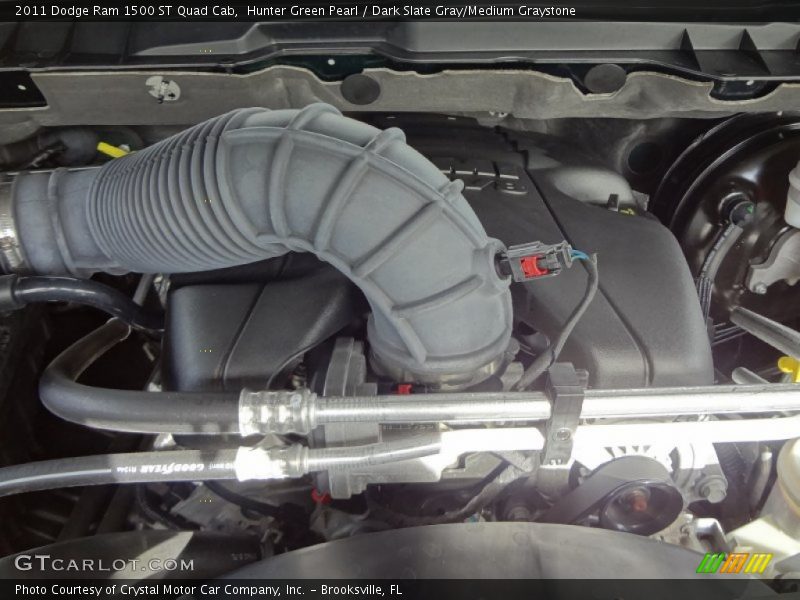 Hunter Green Pearl / Dark Slate Gray/Medium Graystone 2011 Dodge Ram 1500 ST Quad Cab
