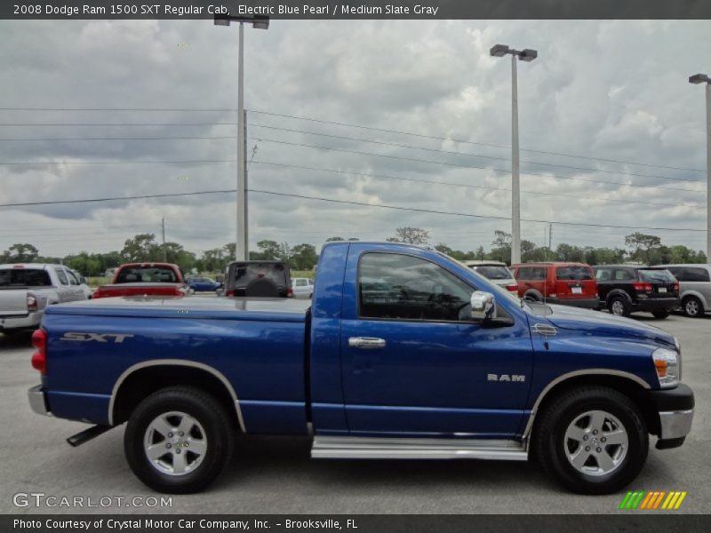 Electric Blue Pearl / Medium Slate Gray 2008 Dodge Ram 1500 SXT Regular Cab