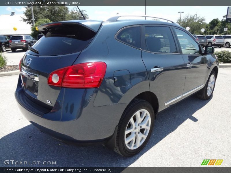 Graphite Blue / Black 2012 Nissan Rogue SL