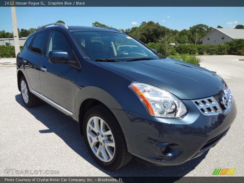 Graphite Blue / Black 2012 Nissan Rogue SL