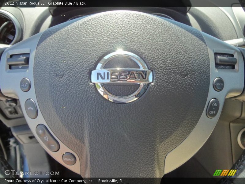 Graphite Blue / Black 2012 Nissan Rogue SL