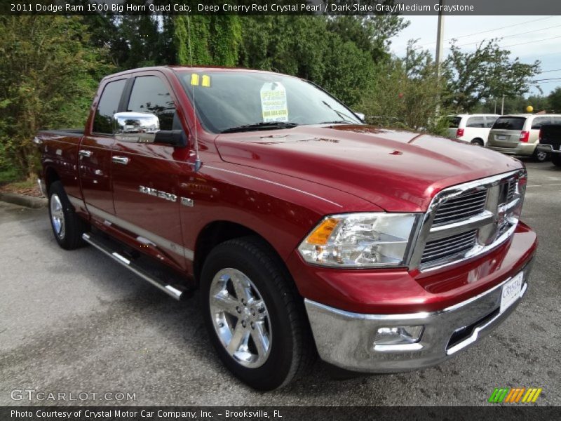 Deep Cherry Red Crystal Pearl / Dark Slate Gray/Medium Graystone 2011 Dodge Ram 1500 Big Horn Quad Cab