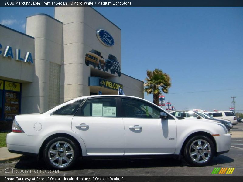 Oxford White / Medium Light Stone 2008 Mercury Sable Premier Sedan