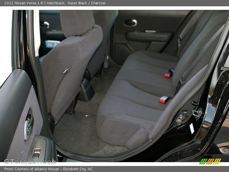 Super Black / Charcoal 2012 Nissan Versa 1.8 S Hatchback