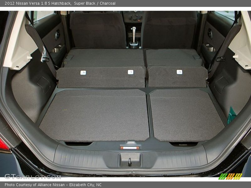 Super Black / Charcoal 2012 Nissan Versa 1.8 S Hatchback