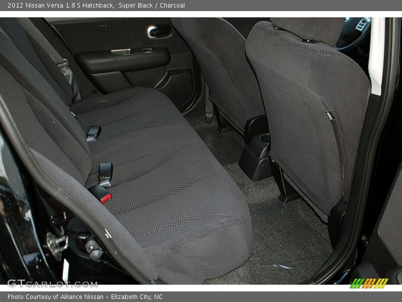 Super Black / Charcoal 2012 Nissan Versa 1.8 S Hatchback