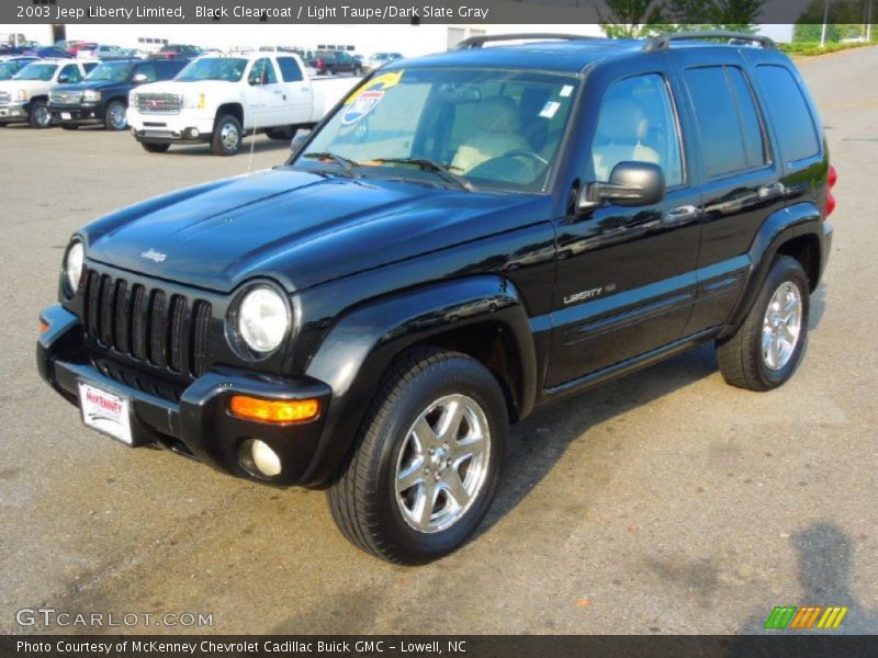 Black Clearcoat / Light Taupe/Dark Slate Gray 2003 Jeep Liberty Limited
